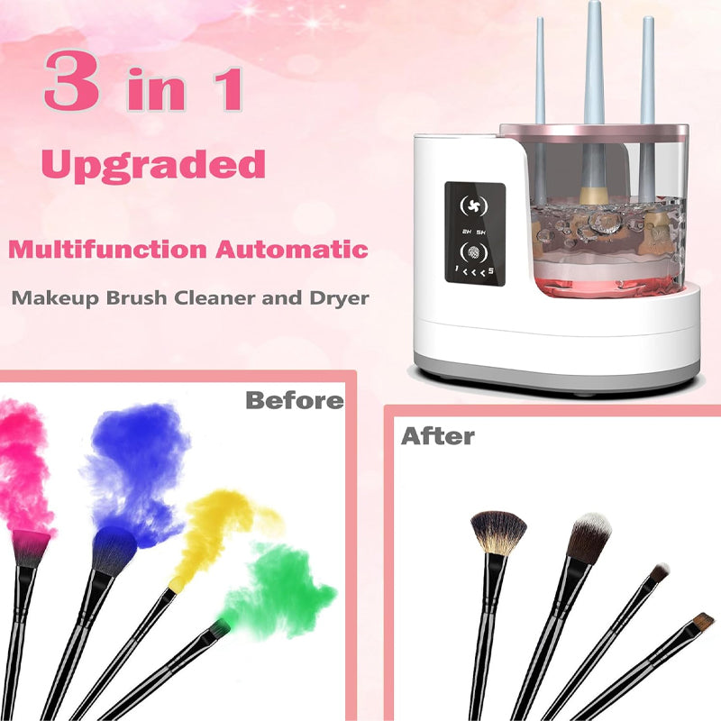 ⏳Zeitlich begrenztes Angebot⏳ 3 in 1 elektrischer Make-up-Pinselreiniger