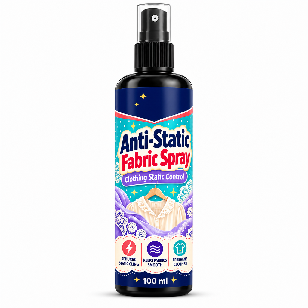 ✨ 50% RABATT!👕🧴Antistatik-Spray für Kleidung – reduziert statische Aufladung bei Hemden, Hosen & Hüten