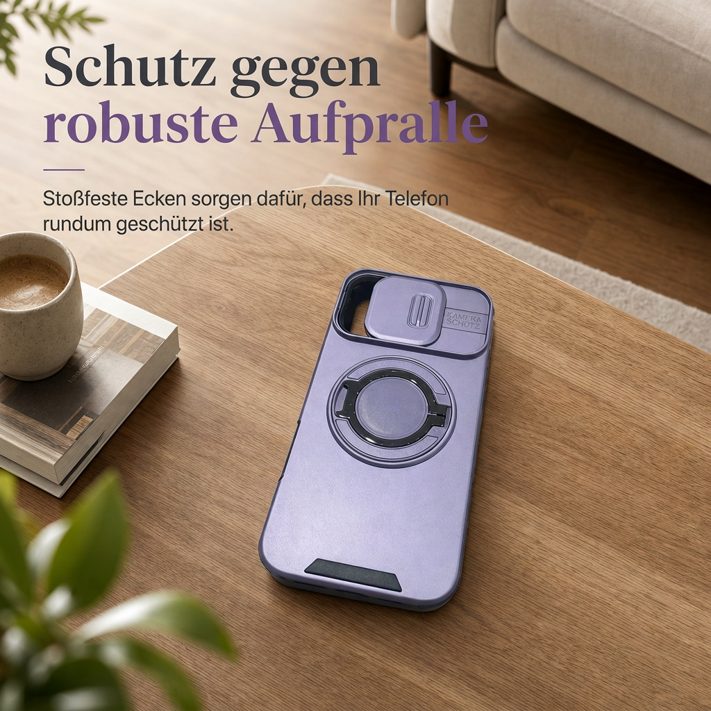 📱 50 % RABATT! 🛡️ Stoßfeste Handyhülle, mit Schiebedeckel und praktischer Ständerfunktion ✨