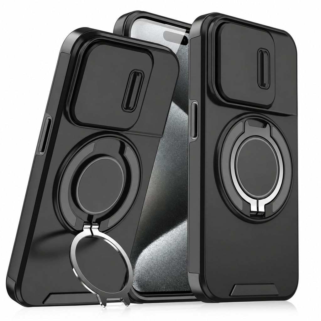 📱 50 % RABATT! 🛡️ Stoßfeste Handyhülle, mit Schiebedeckel und praktischer Ständerfunktion ✨