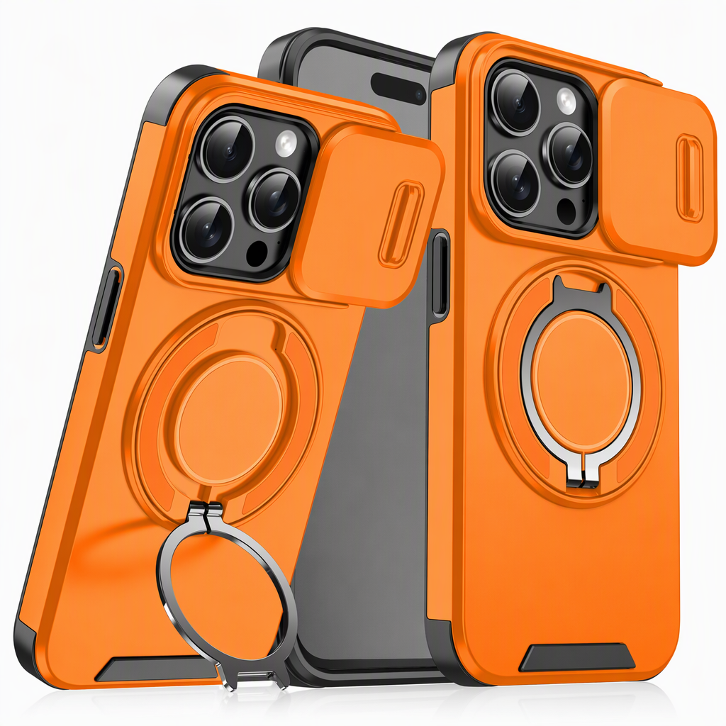 📱 50 % RABATT! 🛡️ Stoßfeste Handyhülle, mit Schiebedeckel und praktischer Ständerfunktion ✨