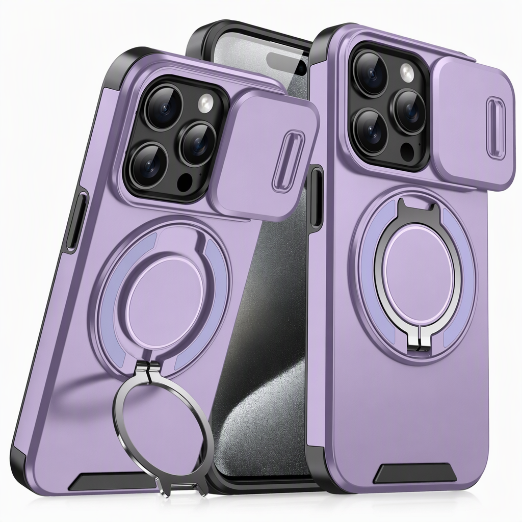 📱 50 % RABATT! 🛡️ Stoßfeste Handyhülle, mit Schiebedeckel und praktischer Ständerfunktion ✨