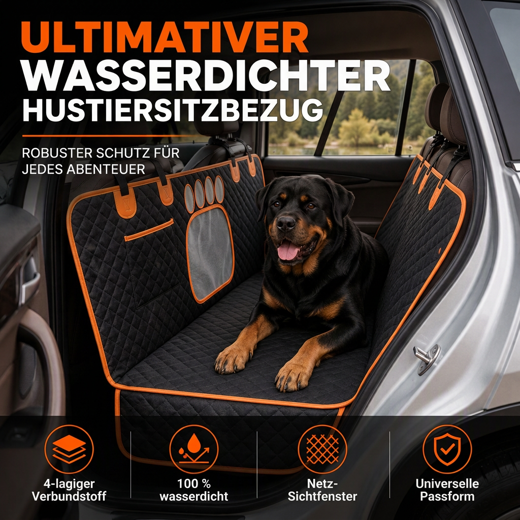 🐶 Nur für kurze Zeit! Wasserdichte Hundedecke für die Rückbank – schützt Autositze vor Schmutz & Nässe