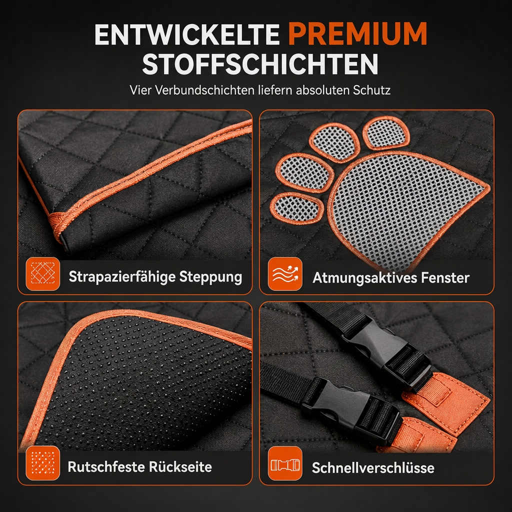 🐶 Nur für kurze Zeit! Wasserdichte Hundedecke für die Rückbank – schützt Autositze vor Schmutz & Nässe