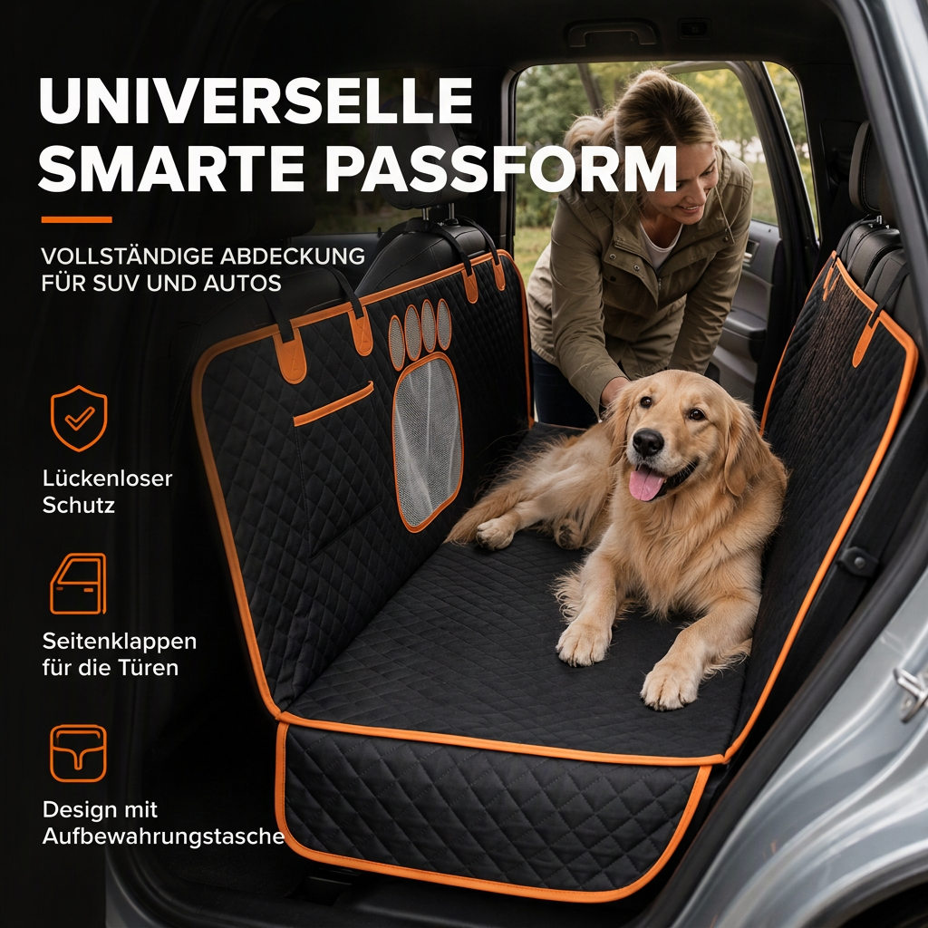 🐶 Nur für kurze Zeit! Wasserdichte Hundedecke für die Rückbank – schützt Autositze vor Schmutz & Nässe