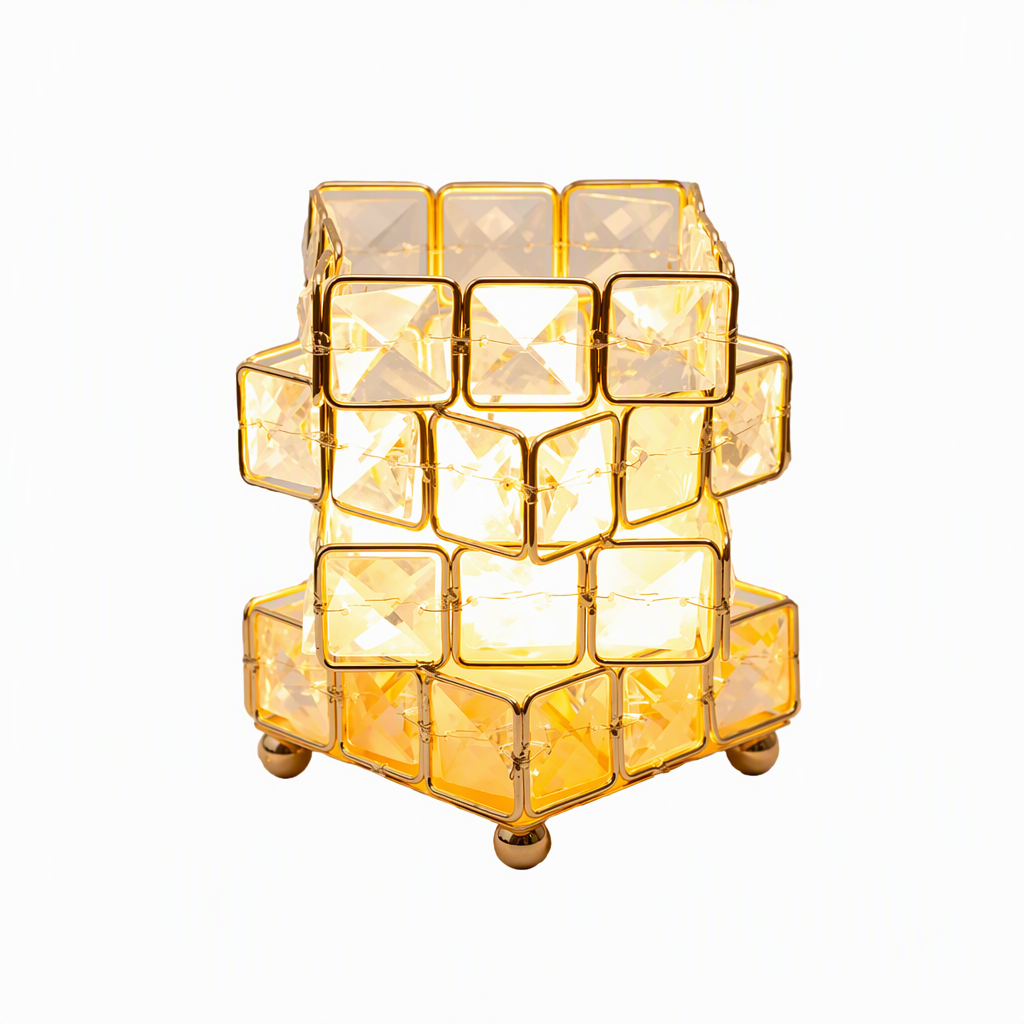 🌹 50% RABATT! ✨Rosen-Zauberwürfel Nachttischlampe – USB-betrieben, stimmungsvolles Licht für Schlafzimmer & Wohnzimmer