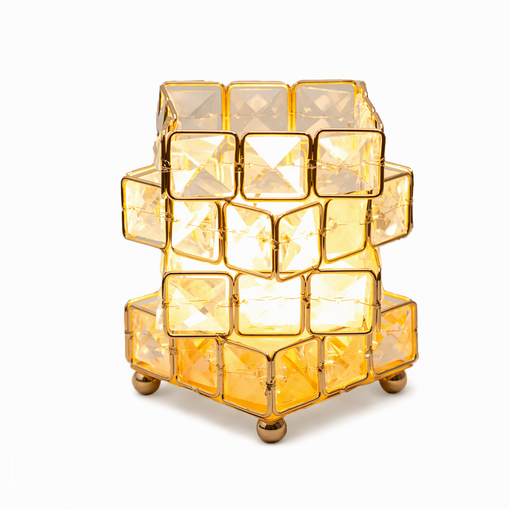 🌹 50% RABATT! ✨Rosen-Zauberwürfel Nachttischlampe – USB-betrieben, stimmungsvolles Licht für Schlafzimmer & Wohnzimmer