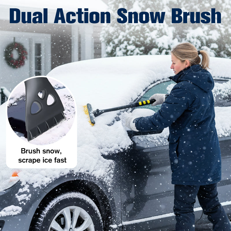 ⏰ 50% RABATT!❄️ Multifunktionaler Auto-Schneebesen – ausziehbar, drehbar, abnehmbar & lackschonend🚗