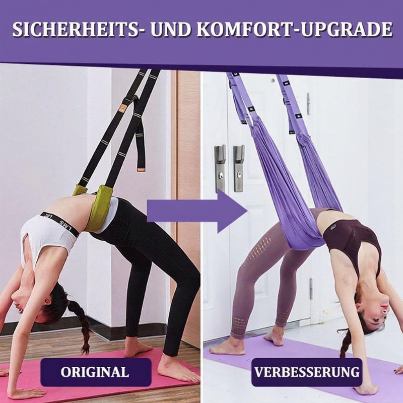 🧘‍♀️ Aerial Yoga Hängematte für sanfte Dehnung & Rückengesundheit – ideal für Zuhause, Anfänger & Senioren