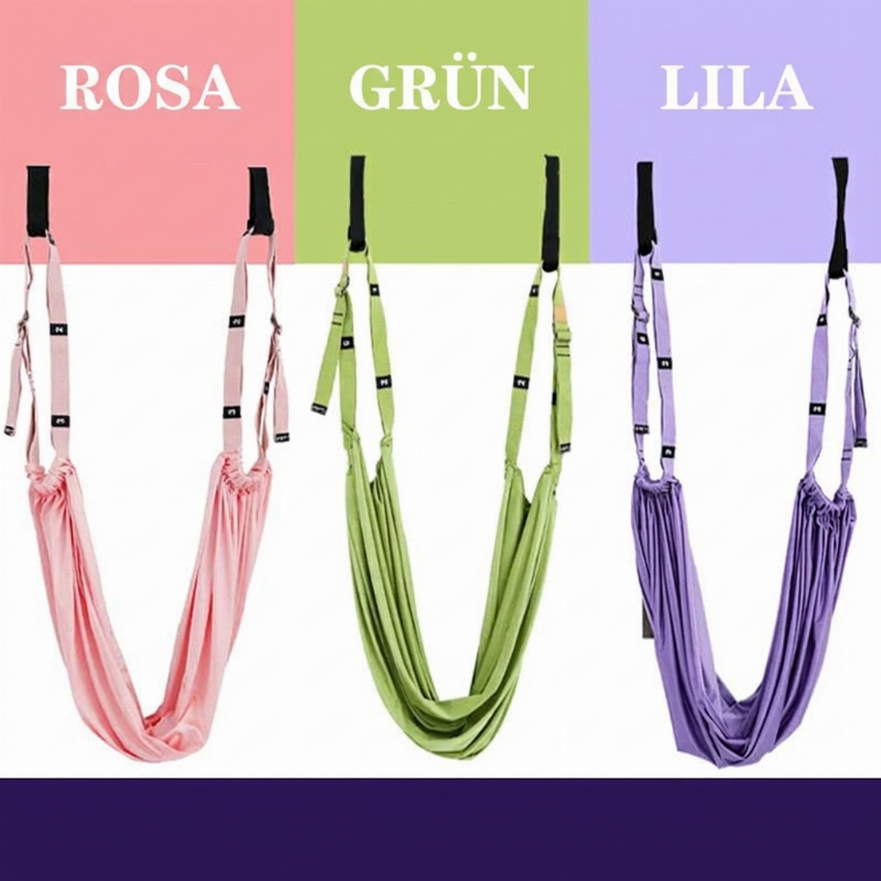 🧘‍♀️ Aerial Yoga Hängematte für sanfte Dehnung & Rückengesundheit – ideal für Zuhause, Anfänger & Senioren