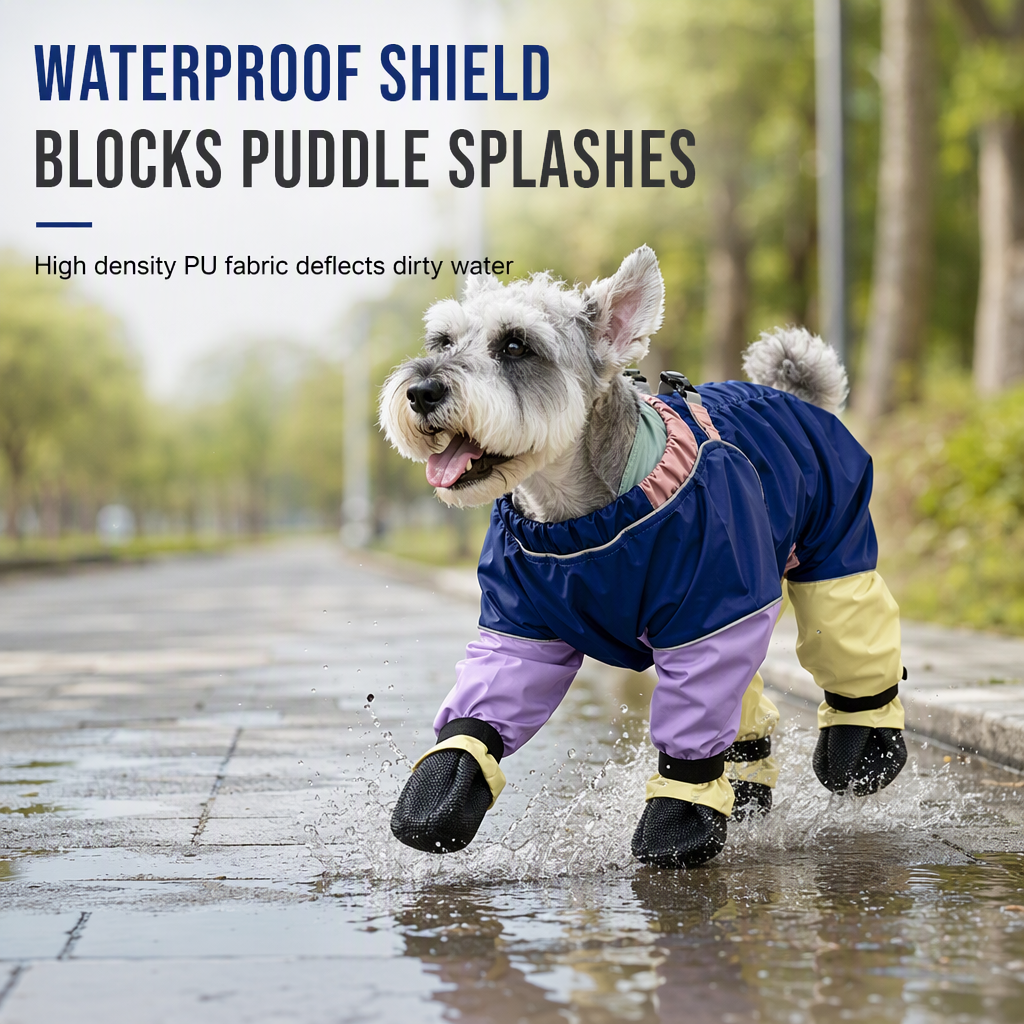 🐶🐾 Wasserdichte & rutschfeste Hundeschuhe mit weicher Sohle – Pfotenschutz für kleine & mittlere Hunde💧