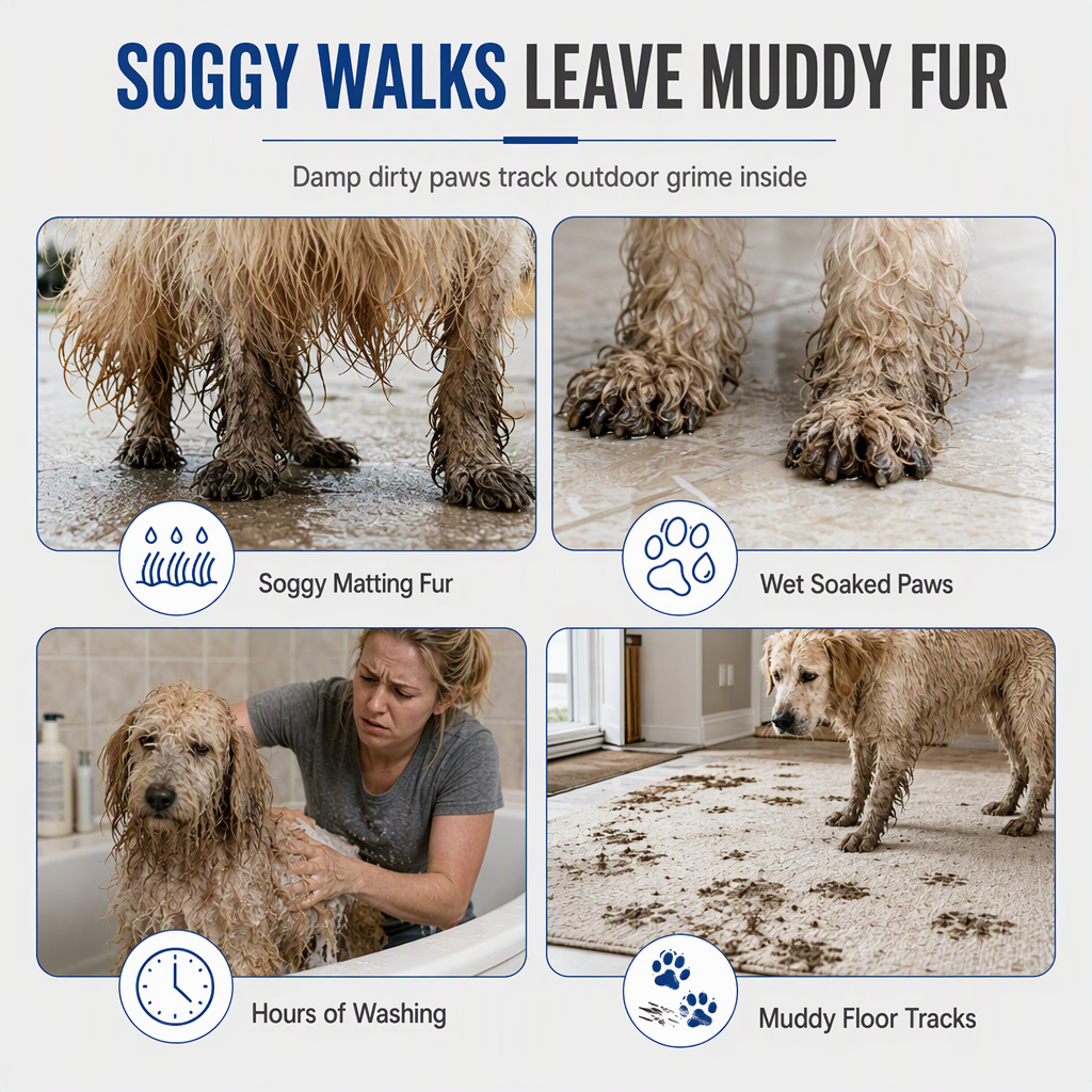 🐶🐾 Wasserdichte & rutschfeste Hundeschuhe mit weicher Sohle – Pfotenschutz für kleine & mittlere Hunde💧