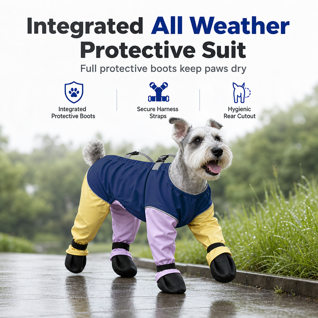 🐶🐾 Wasserdichte & rutschfeste Hundeschuhe mit weicher Sohle – Pfotenschutz für kleine & mittlere Hunde💧