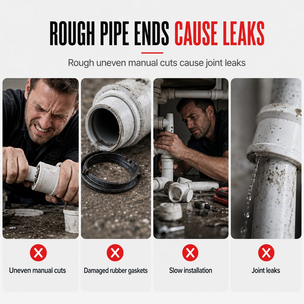 🔧 Entgrater für PVC- & Kunststoffrohre – Innen- & Außenentgratung in einem Werkzeug