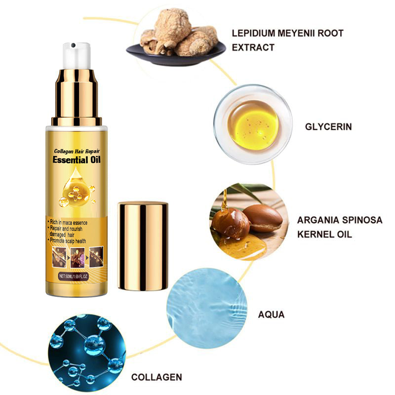 💆‍♀️ 2 KAUFEN, 1 GRATIS! Haarpflegeöl gegen Frizz – repariert & glättet trockenes, strapaziertes Haar