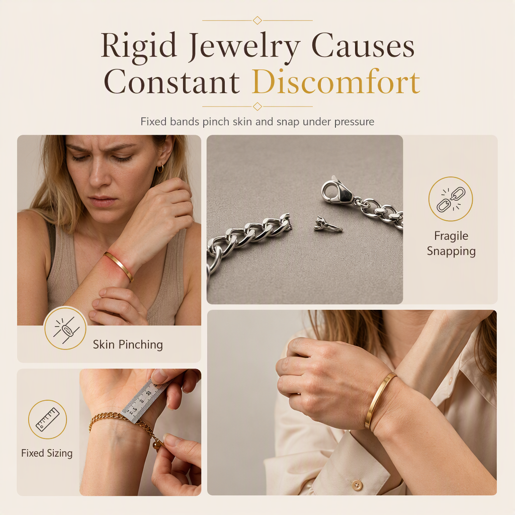 💎 Elegante Möbius-Armband in Solidity-Design – modischer Schmuck als Geburtstagsgeschenk für Frauen