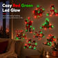 🎅 LED-Weihnachtsdeko 12er-Set – beleuchtete Figuren für Wand und Kühlschrank⭐