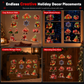 🎅 LED-Weihnachtsdeko 12er-Set – beleuchtete Figuren für Wand und Kühlschrank⭐