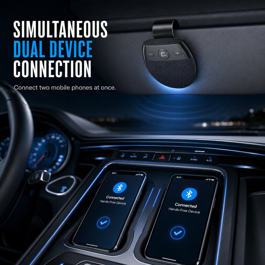 🚗 50% RABATT! SP11 Bluetooth-Freisprecheinrichtung für Auto-Sonnenblende – vibrationsaktivierte Einschaltung & A2DP
