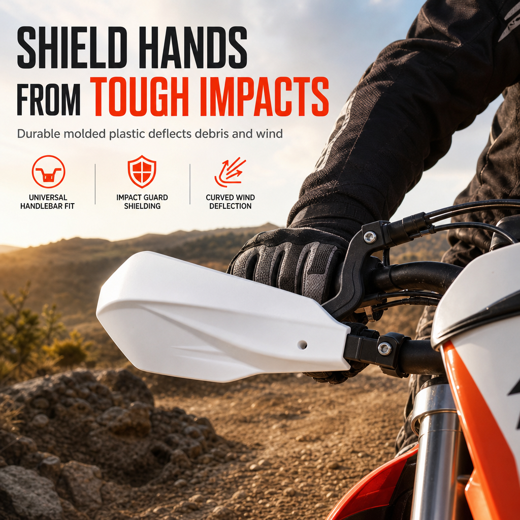 🏍️ Universelle Handprotektoren für ATV, Quad & Offroad – stoßfester Kunststoff-Schutz für Lenker & Hände
