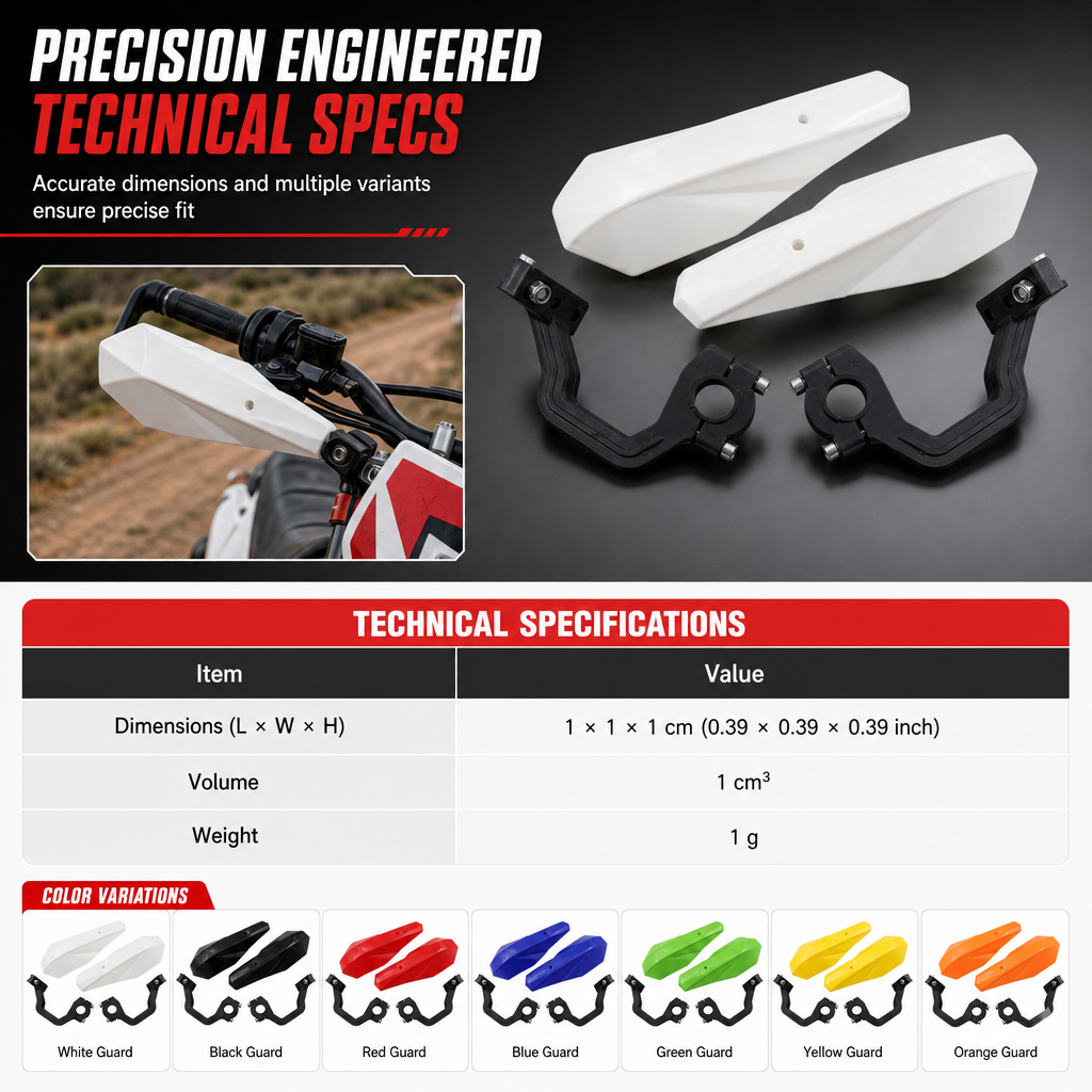 🏍️ Universelle Handprotektoren für ATV, Quad & Offroad – stoßfester Kunststoff-Schutz für Lenker & Hände