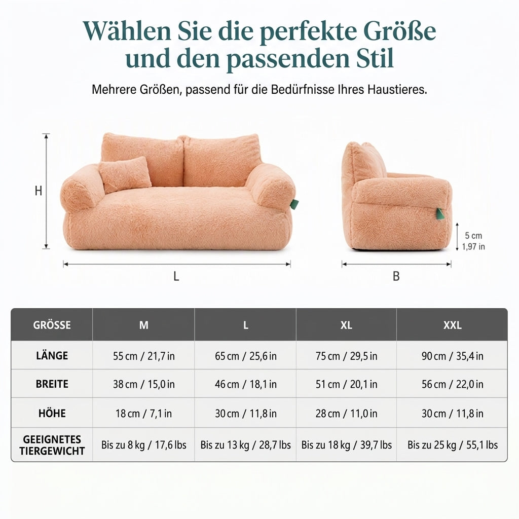 ☁️Begrenzte Zeit 50% Rabatt🛋️Warme Winter Haustierbette, weiches Katzen Sofa und Hundebett Kissen für Katzen und Hunde