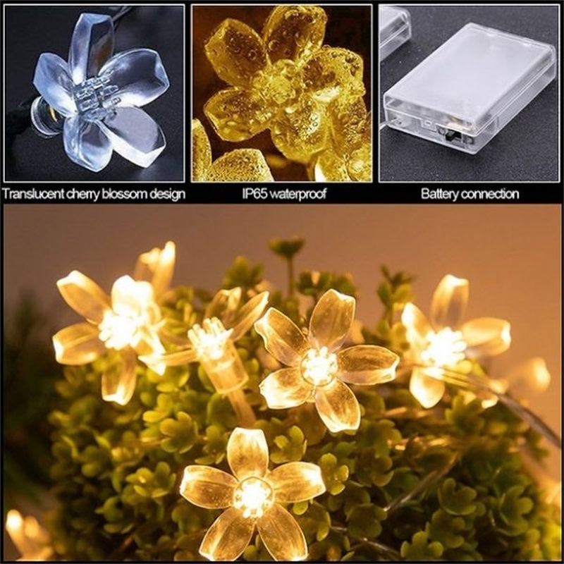 🎄 Außen-Lichterkette warmweiß, IP44 – wetterfeste LED-Dekobeleuchtung für Garten, Terrasse, Balkon und Weihnachtsdekoration