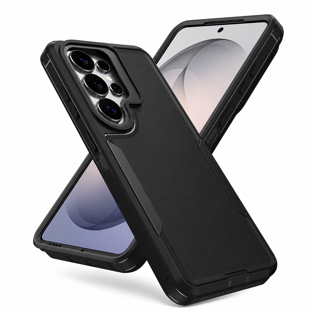 🔥50% RABATT! 📱 Stoßfeste Handyhülle mit Metall-Kamera-Ständer – universell für Samsung & viele weitere Modelle