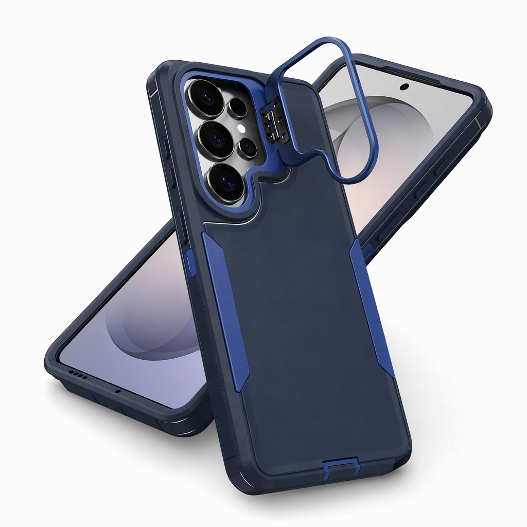 🔥50% RABATT! 📱 Stoßfeste Handyhülle mit Metall-Kamera-Ständer – universell für Samsung & viele weitere Modelle
