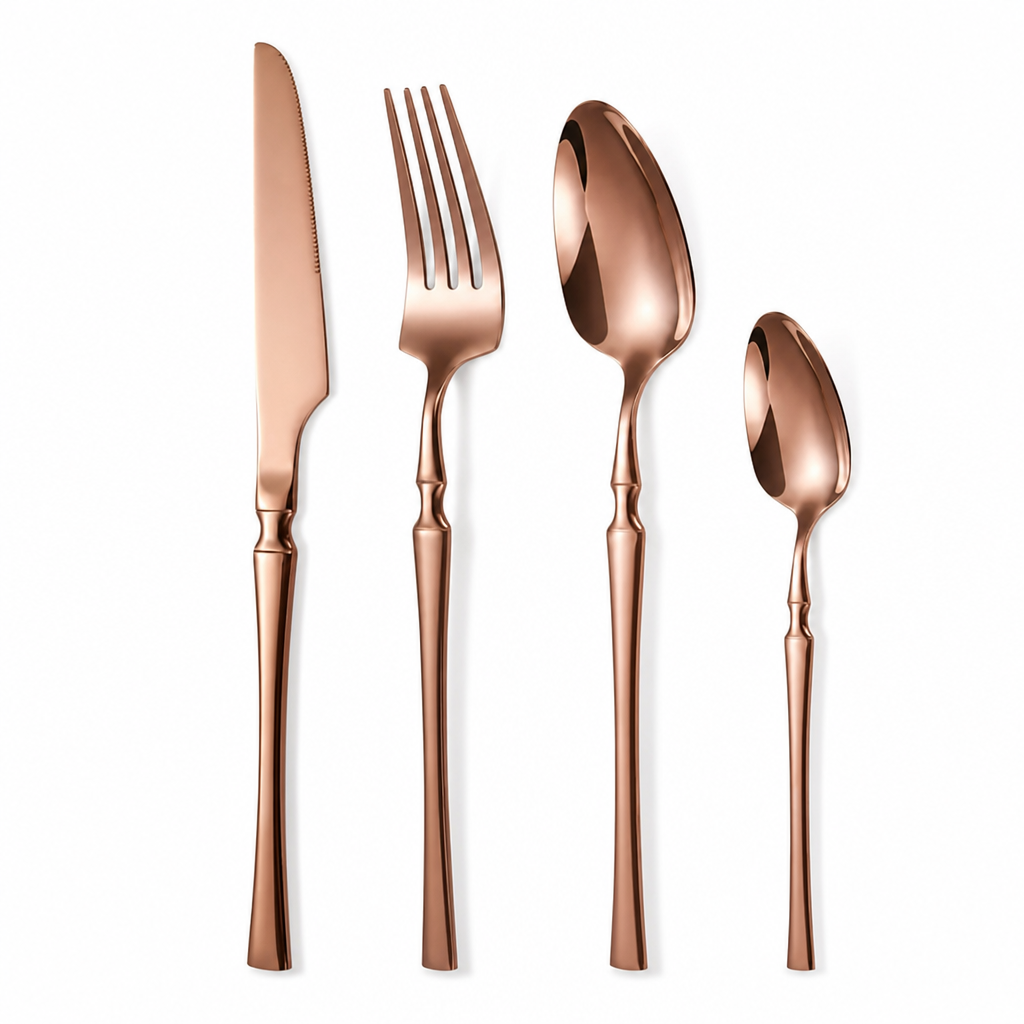 🍴 50% RABATT! ✨ Edelstahl-Besteckset – 304 Steel, 5 Finishes & 4/24 Teile ✨