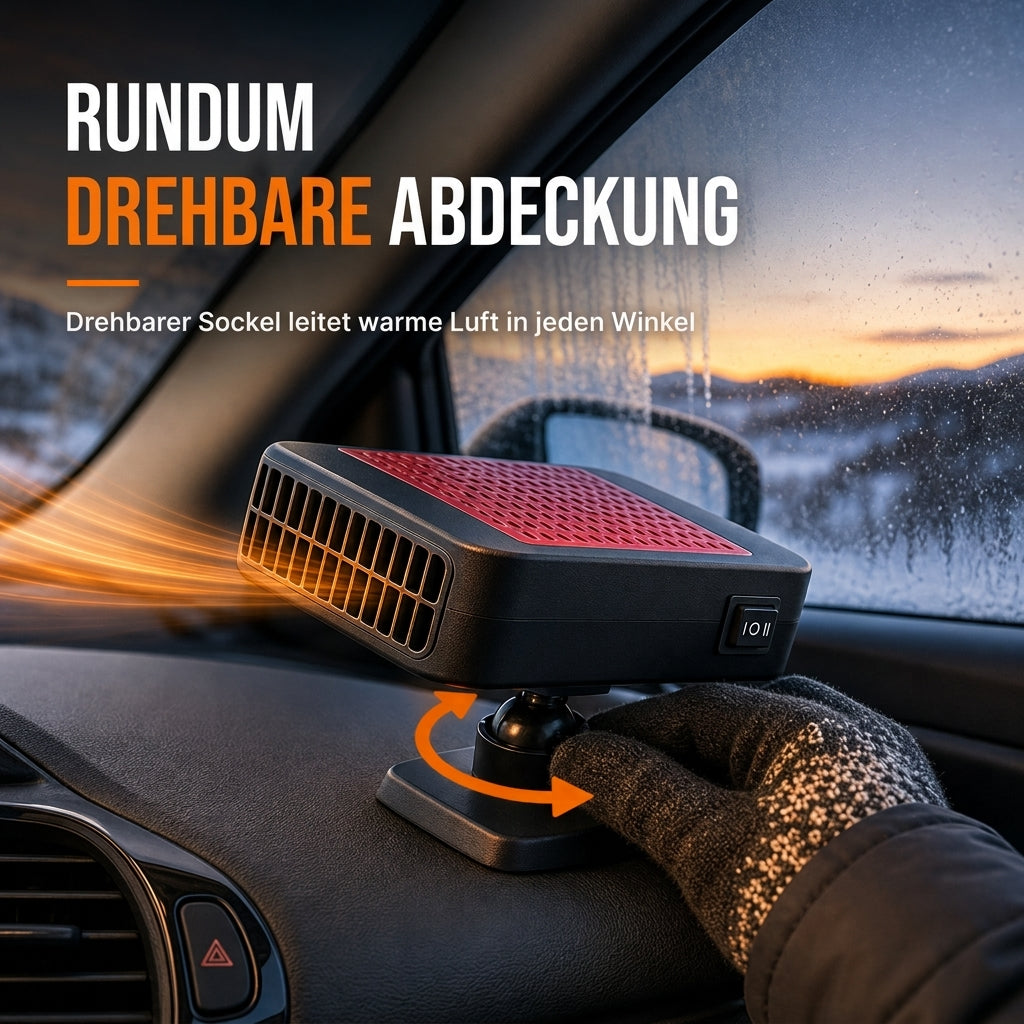 🚗 12V Auto-Enteiser & Entnebelungsventilator – tragbar für Windschutzscheibe & Fahrzeug