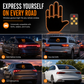 Interactive LED Car Gesture Light with Remote Control Finger Palm Warning Light for Vehicle Rear Window