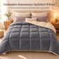 🛏️ Nur kurze Zeit 50% Rabatt! Dicke gesteppte Winterdecke aus Schneeflocken-Samt, kuschelig warm ❄️