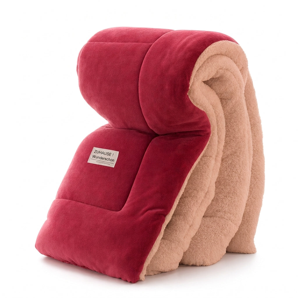🛏️ Nur kurze Zeit 50% Rabatt! Dicke gesteppte Winterdecke aus Schneeflocken-Samt, kuschelig warm ❄️