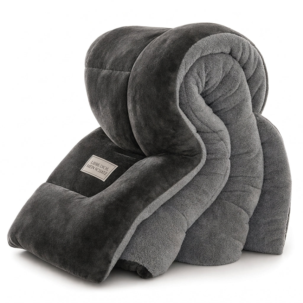 🛏️ Nur kurze Zeit 50% Rabatt! Dicke gesteppte Winterdecke aus Schneeflocken-Samt, kuschelig warm ❄️
