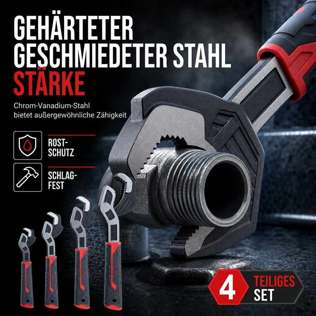 📢📢50% RABATT !!⏰Multifunktionaler verstellbarer Schraubenschlüssel mit Schnelleinstellung, universelles Handwerkzeug