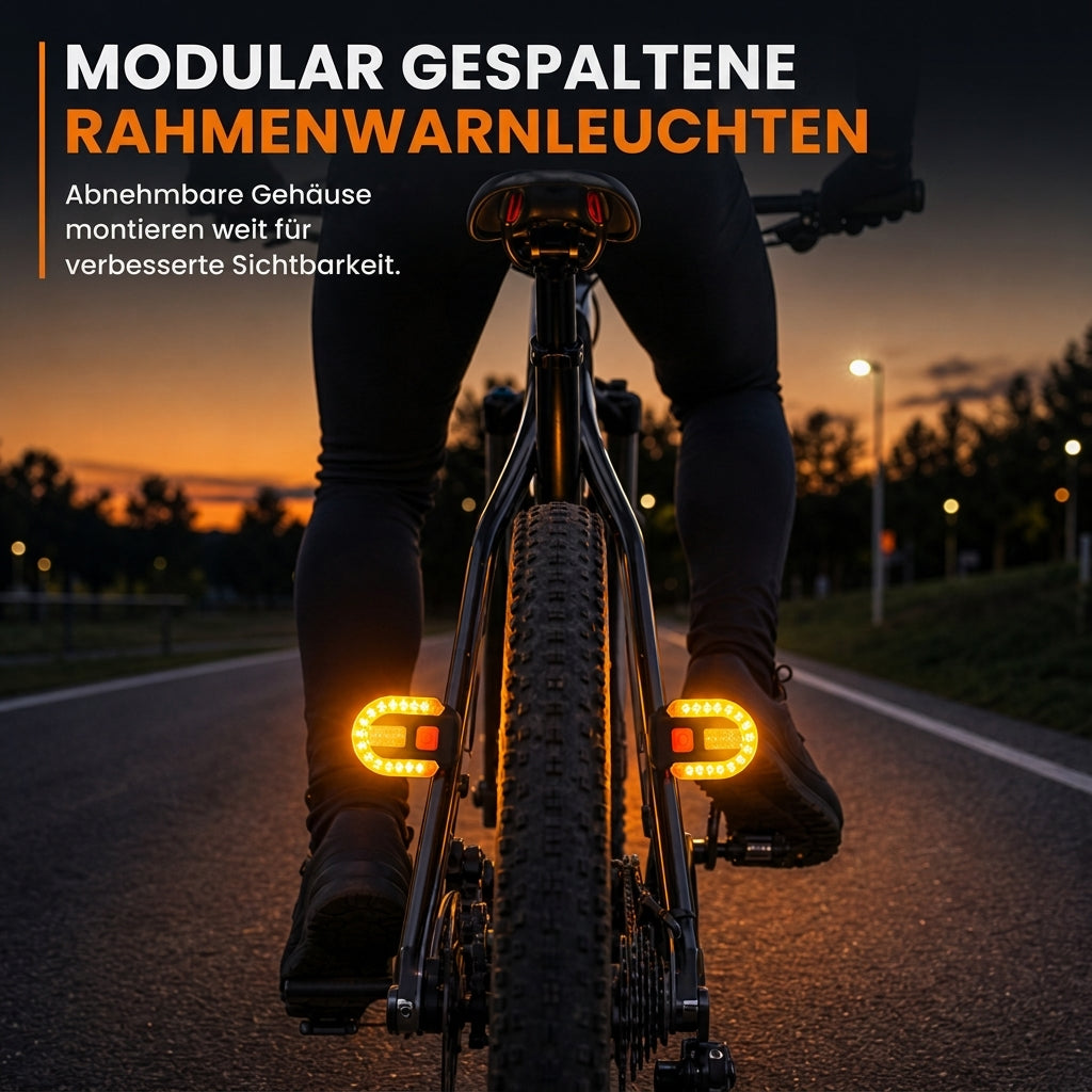🚲 USB-aufladbares Fahrrad-Rücklicht mit Funk-Fernbedienung & Blinker – abnehmbar, für MTB & Nachtfahrten