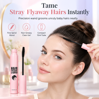 💇‍♀️ Haar-Finish-Fluid gegen fliegende Haare – bändigt & fixiert widerspenstige Frisuren, langanhaltend