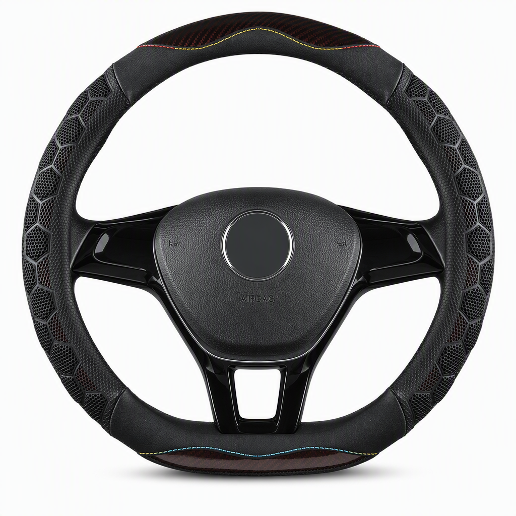 🚗 50% RABATT! Universal-Lenkradbezug mit Wabenmuster – rutschfest & sportlich, für alle Autos
