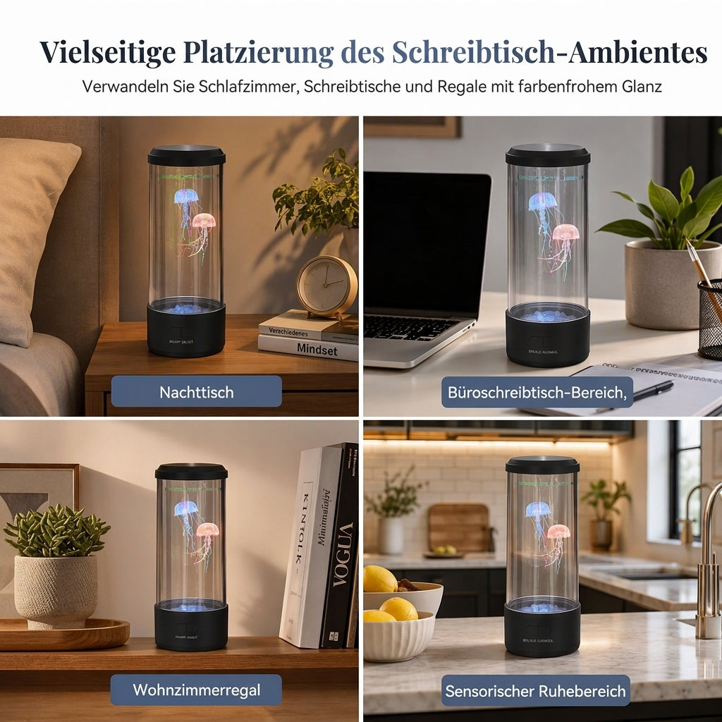 📢📢50% RABATT !!⏰USB LED Quallen-Aquarium Stimmungslicht