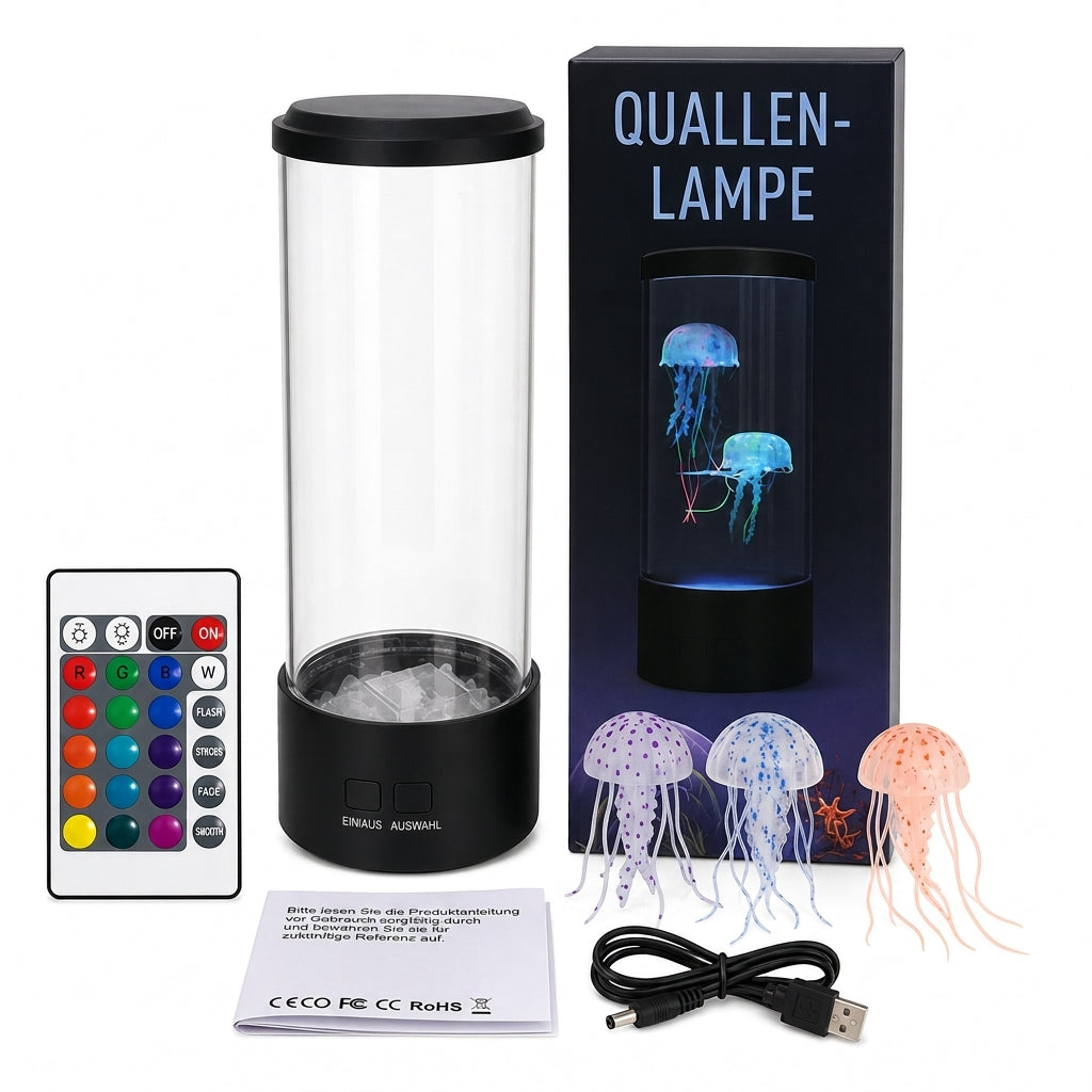 📢📢50% RABATT !!⏰USB LED Quallen-Aquarium Stimmungslicht