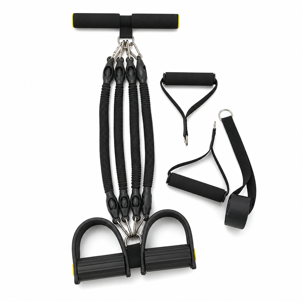 📢📢50% RABATT !!🏋️ Multifunktionaler Fuß-Pedal-Expander – Widerstandsband für Bauch, Beine & Po, ideal für Yoga & Pilates