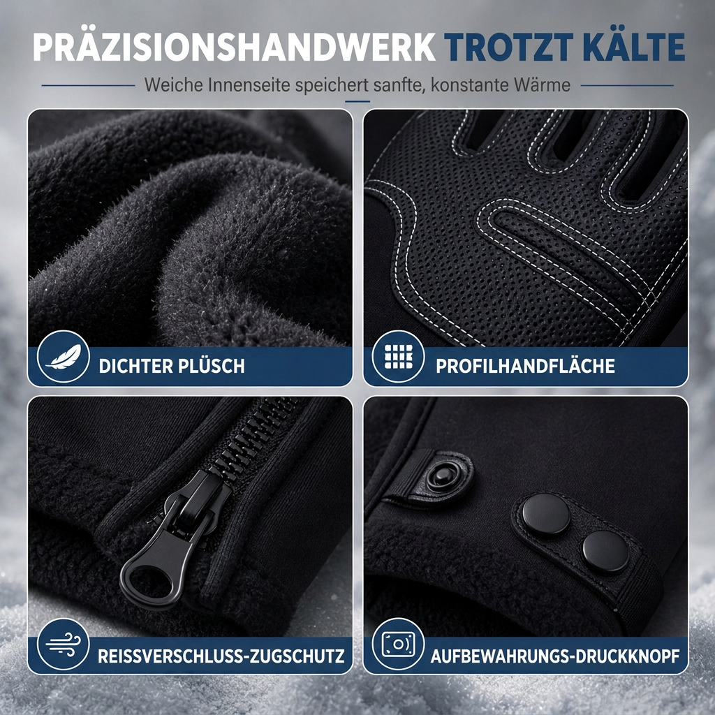 🧤 JETZT 50 % RABATT! ❄️ Wasserdichte Winterhandschuhe für den Outdoor-Einsatz – winddichtes Außenmaterial & weiches Plüschfutter zum Radfahren und Wandern 🚴