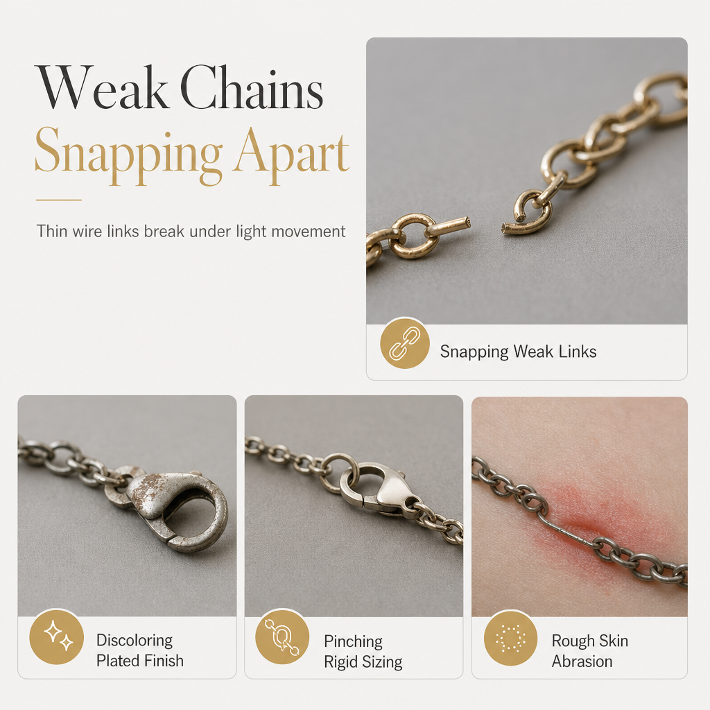 Women Double Layer Gold Tone Heart Charm Anklet with Small Beads Foot Jewelry Gift