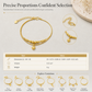 Women Double Layer Gold Tone Heart Charm Anklet with Small Beads Foot Jewelry Gift
