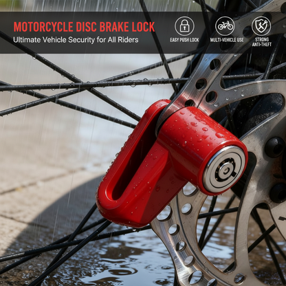 🔥Early Black Friday – Deals starten jetzt!💰🔒Robustes Bremsscheibenschloss – Druckverschluss & Diebstahlschutz für Fahrrad, Motorrad & Roller