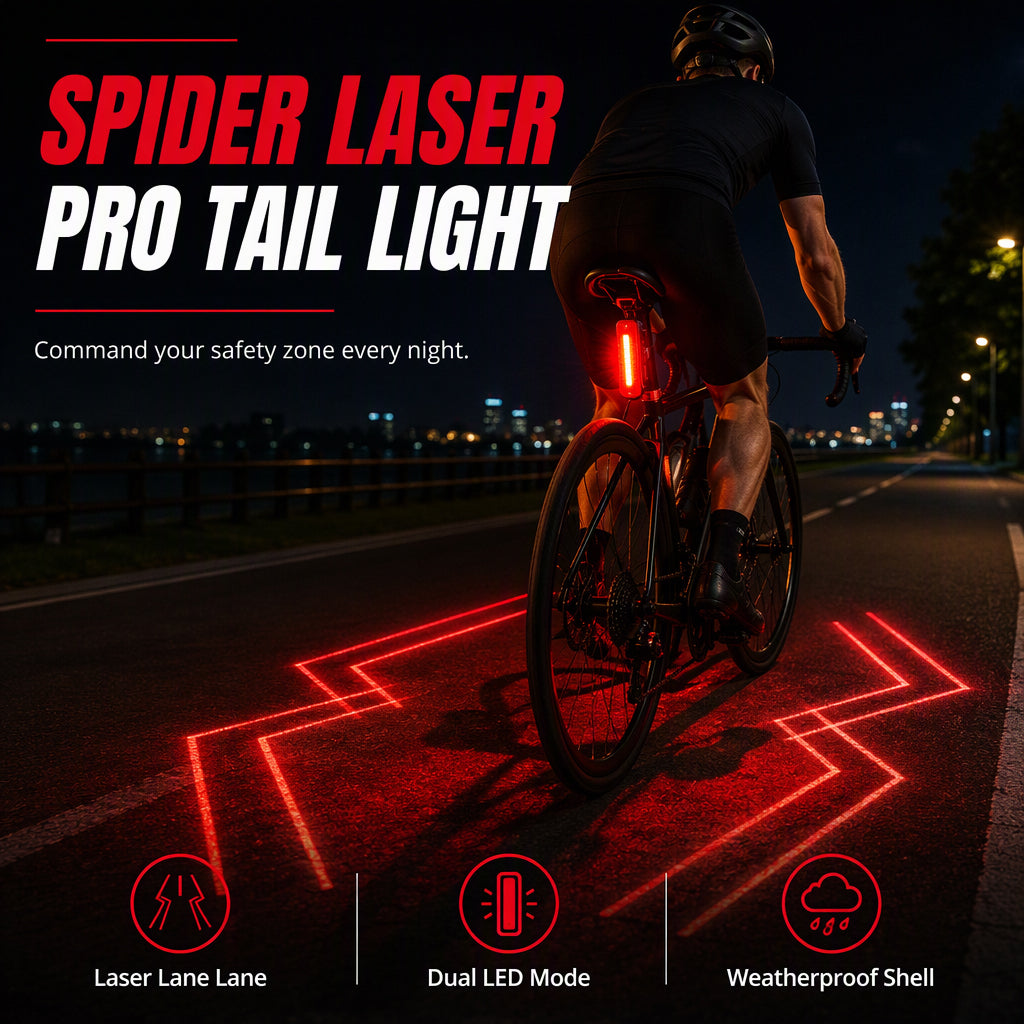 🔥Early Black Friday – Deals starten jetzt!💰🚲 USB-aufladbares LED-Fahrradrücklicht im Spider-Design – für Nachtfahrten & als Warnleuchte