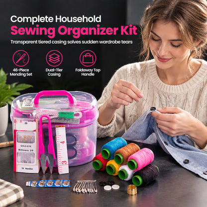 🧵 50% RABATT! Tragbares Nähset für Zuhause – komplettes Set für tägliches Nähen & Reparieren