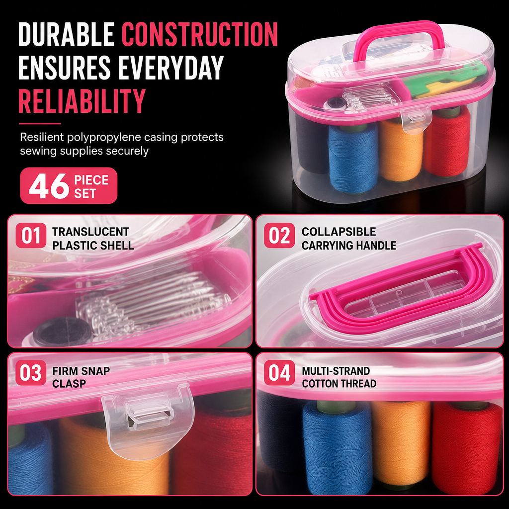 🧵 50% RABATT! Tragbares Nähset für Zuhause – komplettes Set für tägliches Nähen & Reparieren