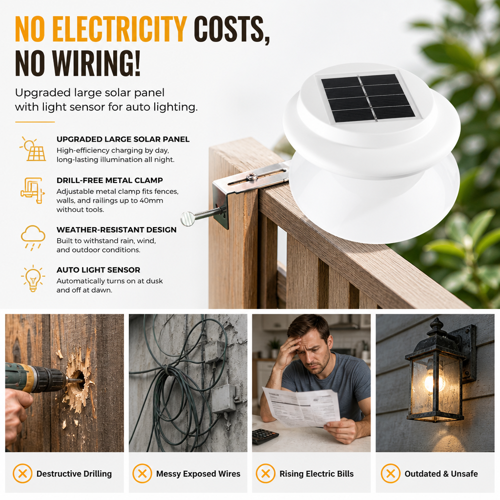 🔥Early Black Friday – Deals starten jetzt!💰☀️ Solar-Wandleuchten für den Außenbereich – LED-Deko für Garten, Zaun & Hof, wasserdicht & kabellos